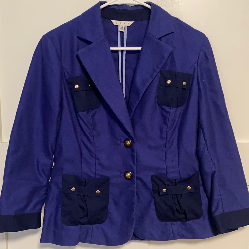 CAbi Military style blazer, size 6